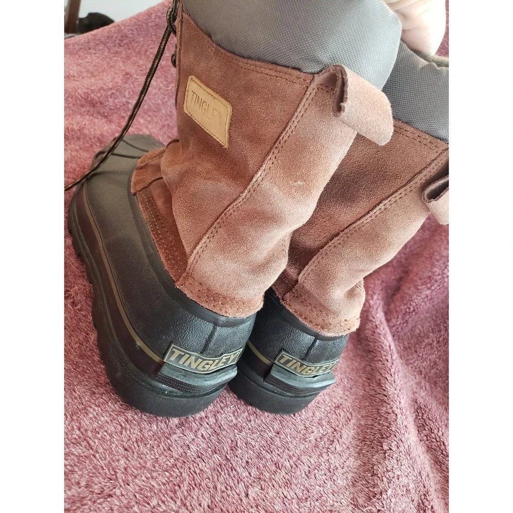 Tingley Thermo-lite Insulated Winter Waterproof Bottom Boots Size 11 Black Brown